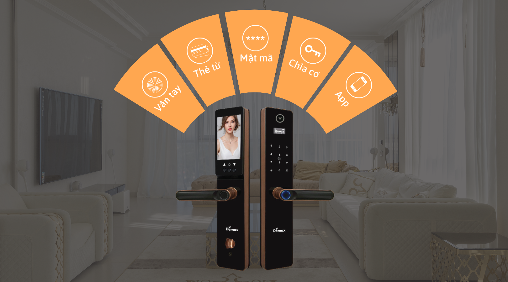Khóa thông minh Demax EL-C626 AC APP Wifi mang đến cho bạn sự tiện lợi và an tâm tuyệt đối với đa dạng phương thức mở khóa